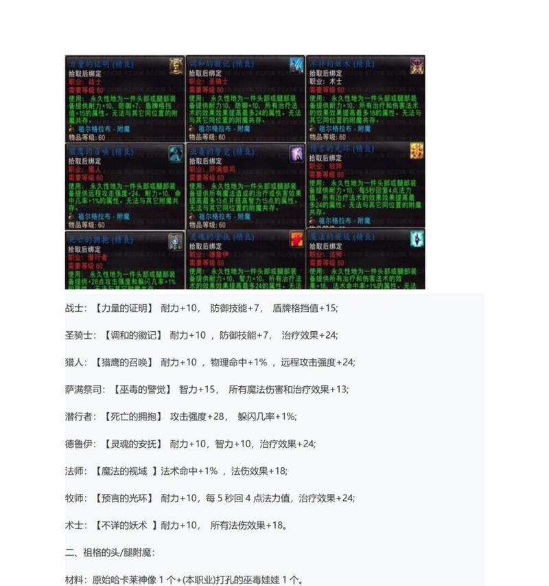 在魔兽世界中给武器附魔的步骤是什么？附魔有哪些常见问题？